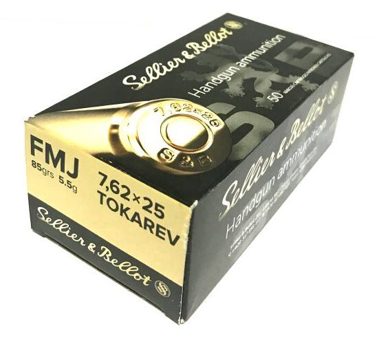 7.62x25 Tokarev, FMJ Rundkopf