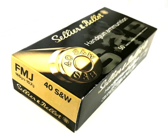 .40 S&W, 165grs FMJ Flachkopf