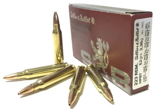 .223 REM., 52gr. HPBT