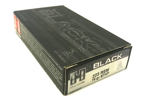 .223 REM., 75gr, BTHP Match Black