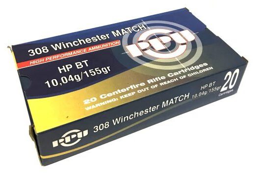 .308 WIN, 155gr HP BT