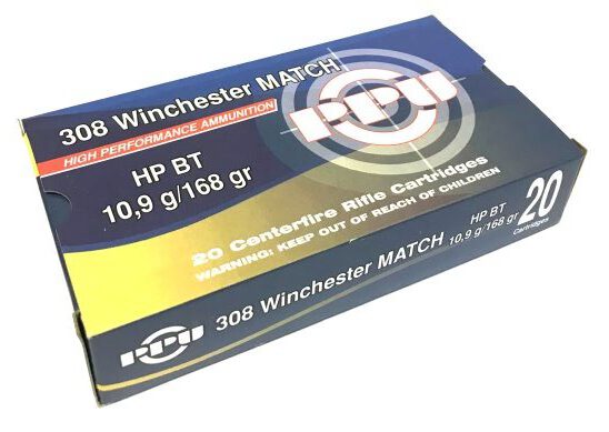 .308 WIN, 168grs HP BT