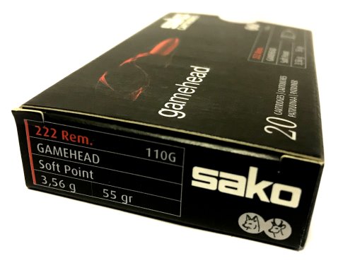 .222Rem. Gamehaed SP, 55grs