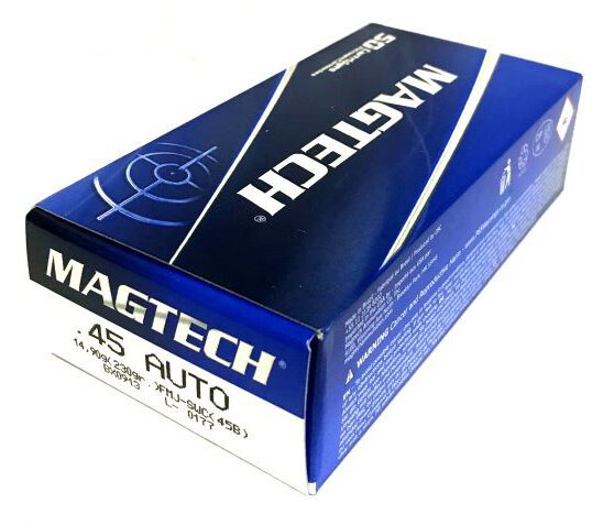 .45 ACP, SWC FMJ 230 grs.