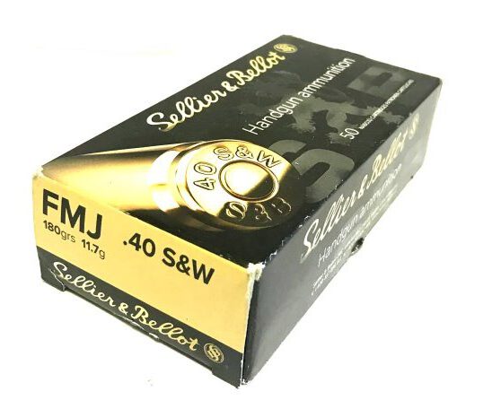 .40 S&W, 180grs FMJ Flachkopf