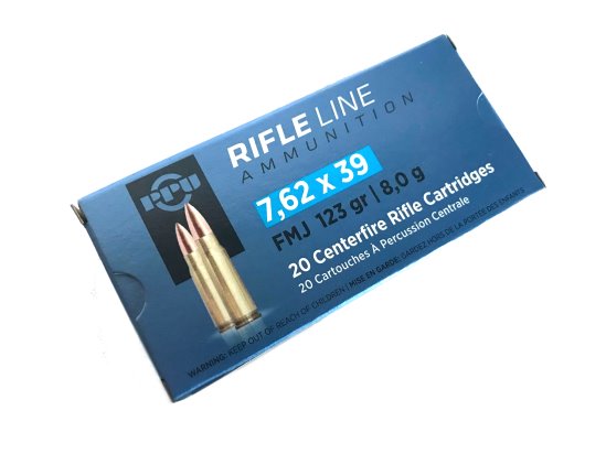 7.62x39, FMJ 123grs