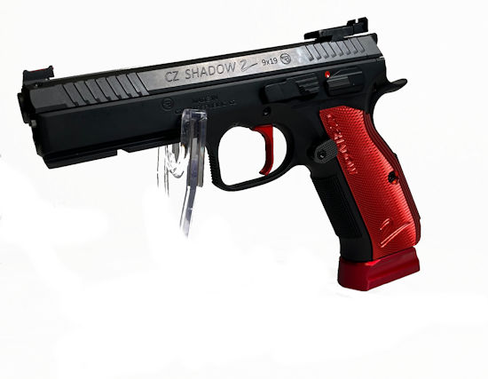 Halbautomatische Pistole CZ Uhersky Brod, Mod. CZ75 Shadow II SA HOT RED, Kaliber 9mmLuger