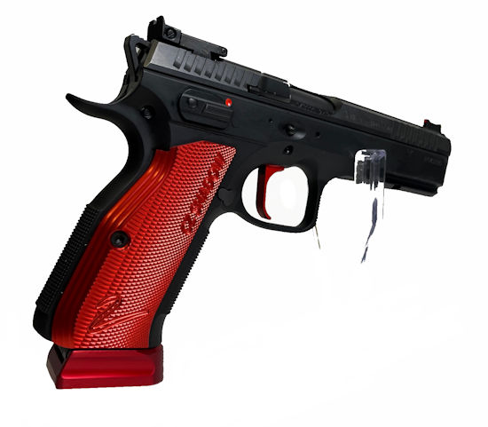 Halbautomatische Pistole CZ Uhersky Brod, Mod. CZ75 Shadow II SA HOT RED, Kaliber 9mmLuger – Bild 2