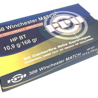 .308 WIN, 168grs HP BT
