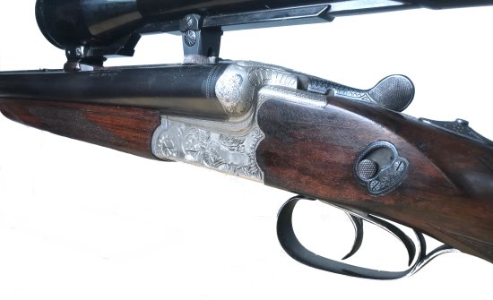 Drilling Suhler Jagdhütte, Mod. Fortuna, Kaliber .30-06;12/70 – Bild 3
