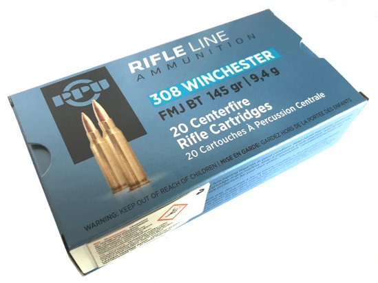 .308 WIN., 145gr. FMJ BT