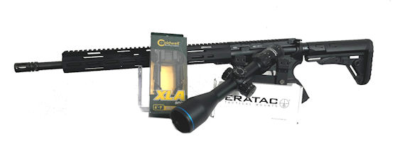 Halbautomatische Büchse MESSERSCHMITT, AR15 18" - DMR PACKAGE -, Kaliber .223Rem