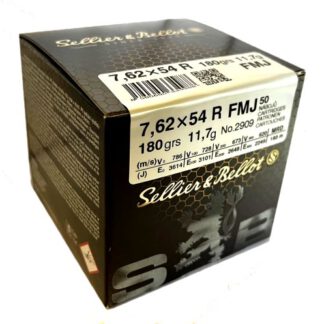 S&B 7.62x54 R, FMJ 180gr