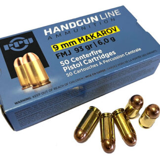 9mm Mak., FMJ 93grs