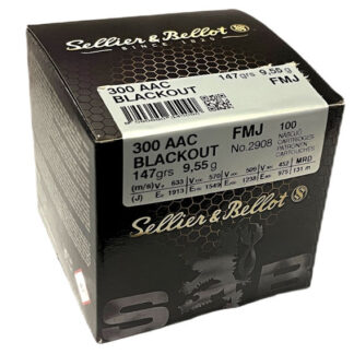 S&B .300 Blackout, 147gr. FMJ